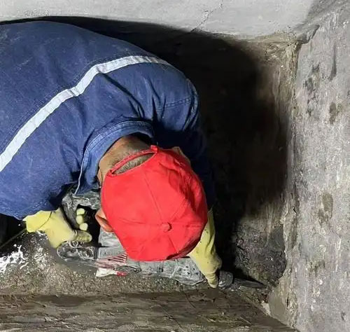 沉湖管委会电缆沟堵漏